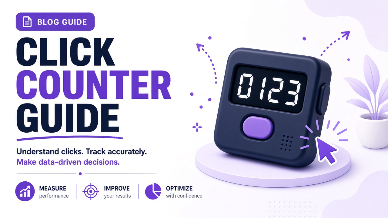 Online click counter and clicker counter for events, streams, and focus tasks